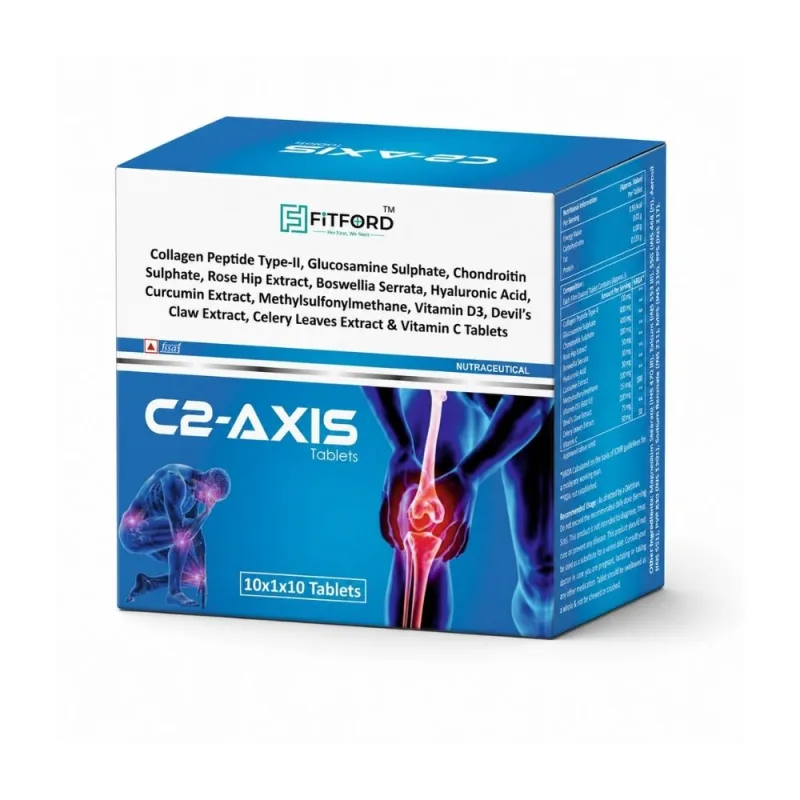 C2-AXIS Tablets: Collagen Type II, Glucosamine and Joint Mobility Support